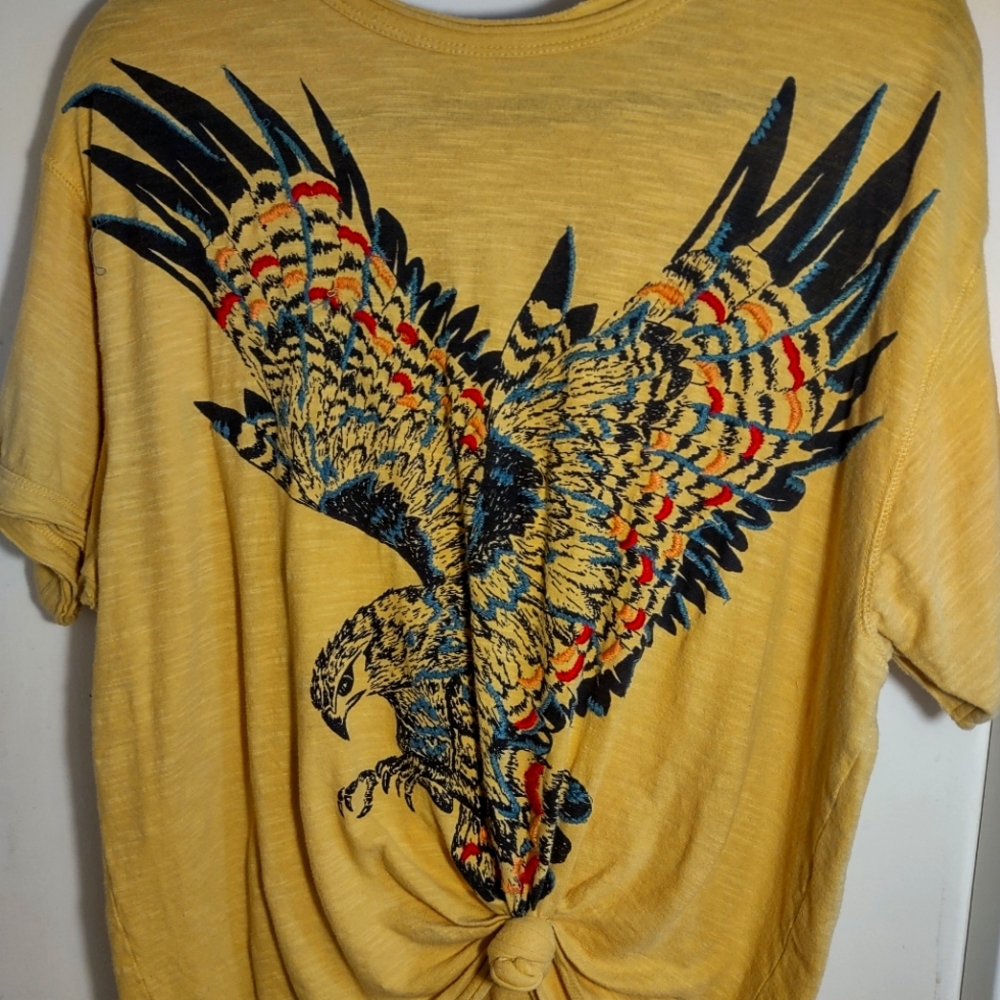 Free People/ We The Free Embroidered Eagle Top